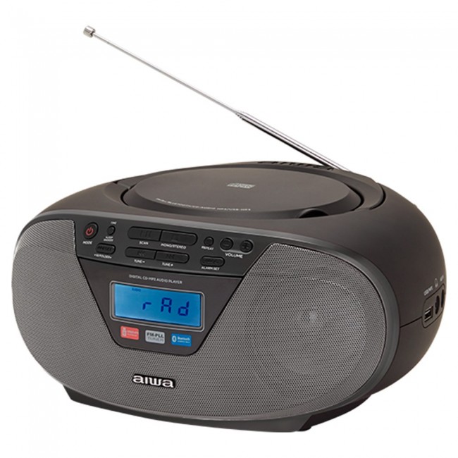 Aiwa BBTU-400BK portable stereo system Analog & digital 6 W FM Black MP3 playback