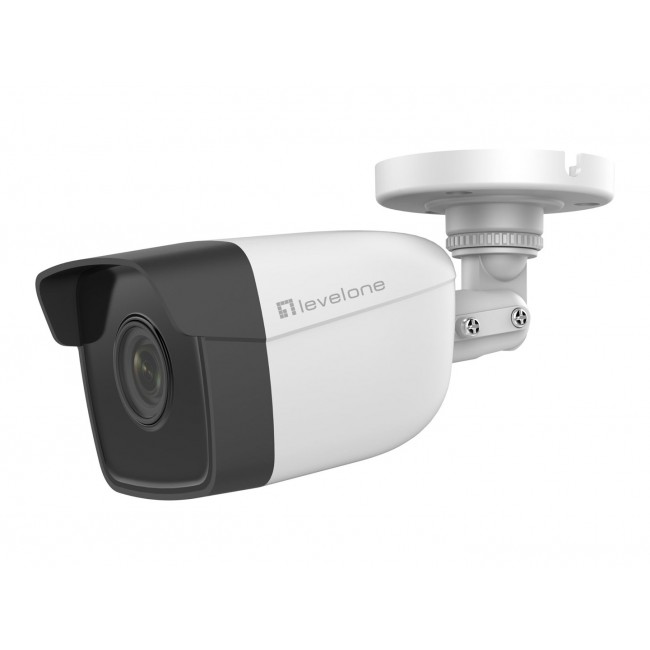 LevelOne GEMINI Fixed IP Network Camera, 2-Megapixel, H.265, 802.3af PoE, IR LEDs, Indoor/Outdoor LevelOne GEMINI Fixed IP Network Camera, 2-Megapixel, H.265, 802.3af PoE, IR LEDs, Indoor/Outdoor