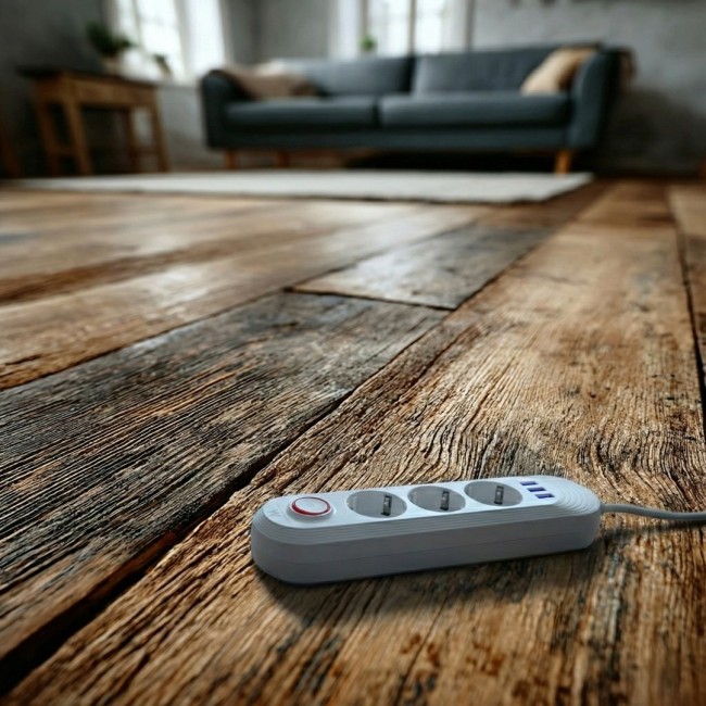 Maclean power strip, 3 socket extension + 3xUSB, 110-240V AC 50/60Hz, 2.1A max 2500W, 1.5m, white, MCE394 W Maclean power strip, 3 socket extension + 3xUSB, 110-240V AC 50/60Hz, 2.1A max 2500W, 1.5m, white, MCE394 W