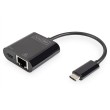Digitus USB Type-CTM Gigabit Ethernet adapter with Power Delivery support