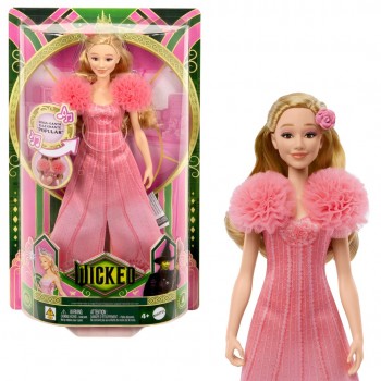 Mattel Wicked Singing Glinda Fashion Doll, Posable with Removable Movie Fashions & Accessories