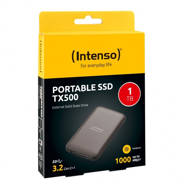 Intenso Lesen/Schreiben bis zu 1000 MB/s/1TB USB Type-C 3.2 Gen 2 (3.1 Gen 2) Brown