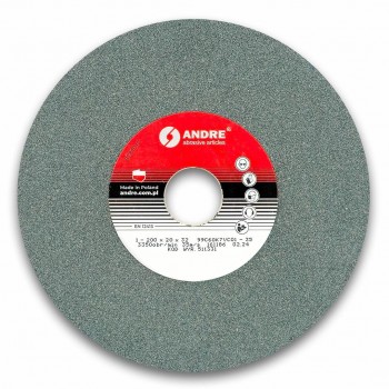 ANDRE FLAT GRINDING WHEEL 200mm x 20mm x 32mm 99C60K7VC01-35 GREEN 