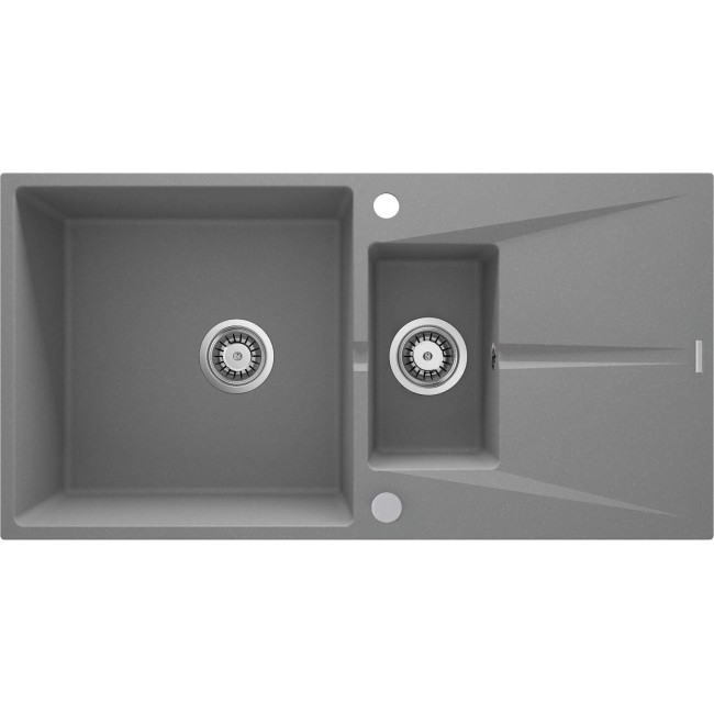 1.5-bowl granite sink with drainer 1.5-bowl granite sink with drainer