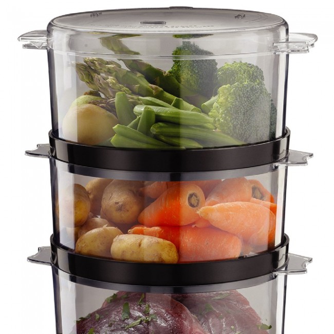 Russell Hobbs 26530-56 steam cooker 3 basket(s) Freestanding 400 W Black, Translucent Russell Hobbs 26530-56 steam cooker 3 basket(s) Freestanding 400 W Black, Translucent