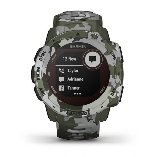 Garmin Instinct Solar Camo Green Watch