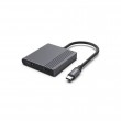 Gembird A-CM-HDMIFDPF-01 USB-C to HDMI + DP adapter, 4K 60Hz, black