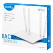 Cudy WR1200 wireless router Fast Ethernet Dual-band (2.4 GHz / 5 GHz) White Cudy WR1200 wireless router Fast Ethernet Dual-band (2.4 GHz / 5 GHz) White