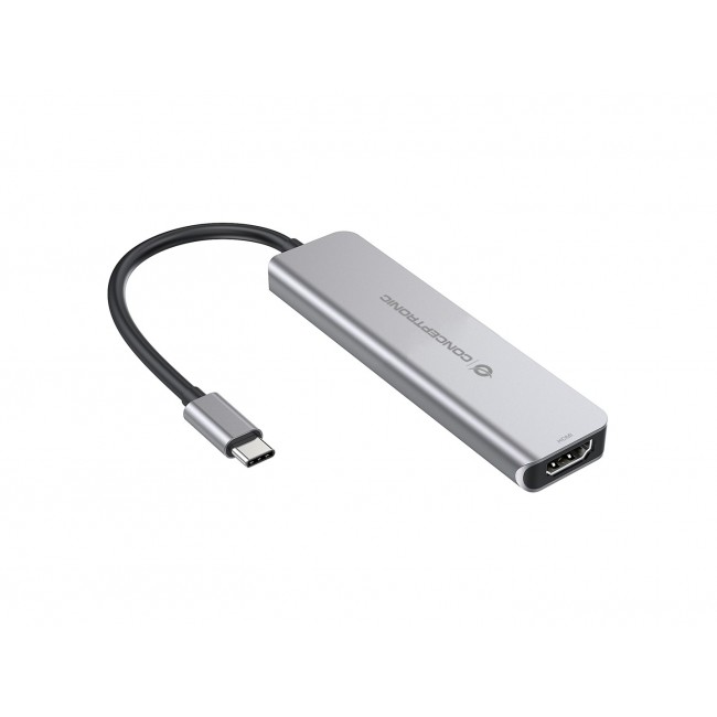 Conceptronic DONN02G laptop dock/port replicator USB 3.2 Gen 1 (3.1 Gen 1) Type-C Aluminium Conceptronic DONN02G laptop dock/port replicator USB 3.2 Gen 1 (3.1 Gen 1) Type-C Aluminium