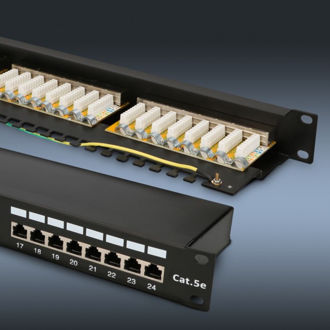 Extralink Patchpanel CAT5E STP V2 24 port