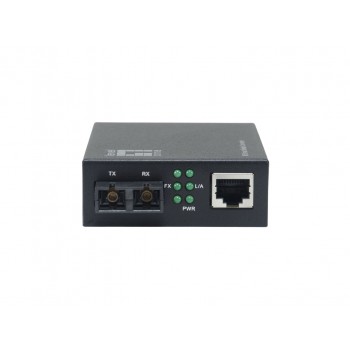 LevelOne Smart Gigabit RJ45-SC Media Converter, Multi-Mode Fiber, 850nm, 500M, Compatible with 19-inch rack-mountable chassis