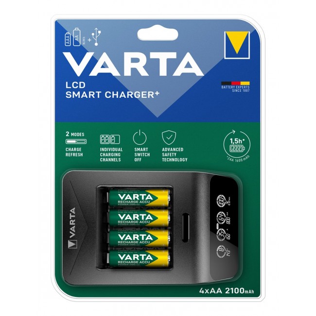 Varta LCD SMART CHARGER+ Household battery AC