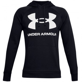 Under Armour Men's Rival Fleece Big Logo HD Sweatshirt Black 1357093 001