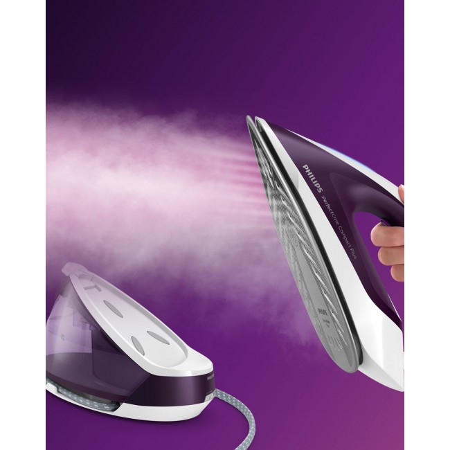 Philips GC7933/30 steam ironing station 0.0015 L SteamGlide Plus soleplate Violet