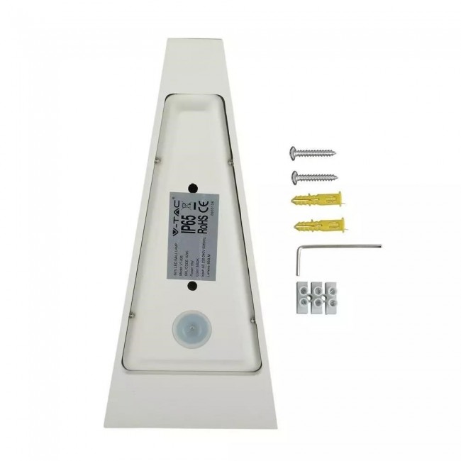 Wall lamp V-TAC VT-826 6W LED IP65 4000K 660lm (SKU 8296) White Wall lamp V-TAC VT-826 6W LED IP65 4000K 660lm (SKU 8296) White
