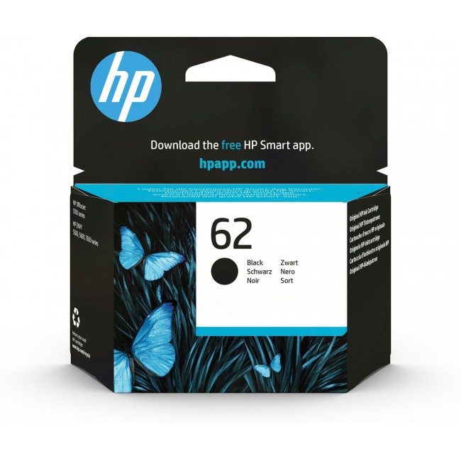 HP 62 Black Original Ink Cartridge HP 62 Black Original Ink Cartridge