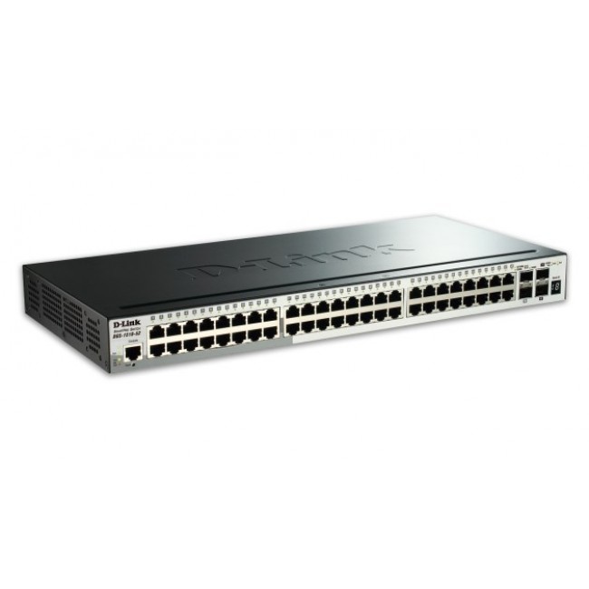 D-Link 52-Port Gigabit Stackable Smart Managed Switch including 4 x 10G SFP+ D-Link 52-Port Gigabit Stackable Smart Managed Switch including 4 x 10G SFP+