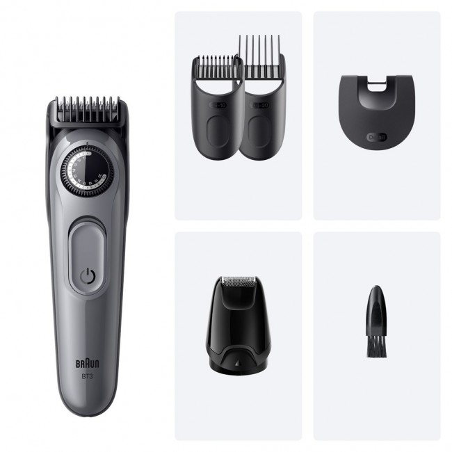 Braun BeardTrimmer 3 80789789 beard trimmer AC/Battery 20 2 cm Black