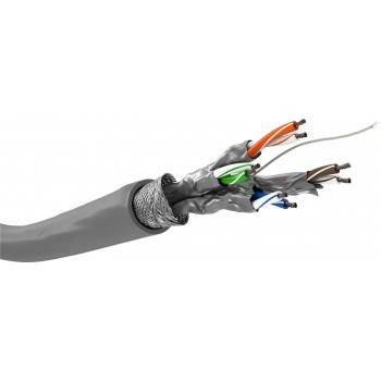 Goobay CAT 6 network cable, S/FTP (PiMF), grey, 100m