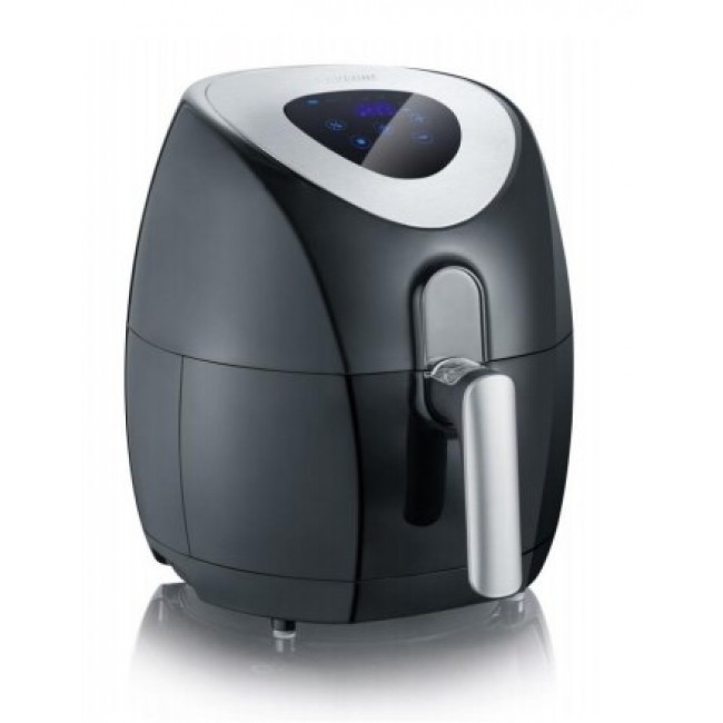 Severin 2430 Single 3.2 L Stand-alone 1500 W Hot air fryer Black, Stainless steel