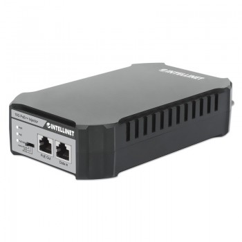 Intellinet 10G PoE++ Injector One 95 W Port, IEEE 802.3bt (4PPoE) Compliant, Metal Housing, Wall-mount Option