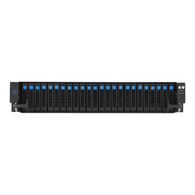 ASUS RS521A-E12-RS24U Socket SP5 Rack (2U) Black, Silver