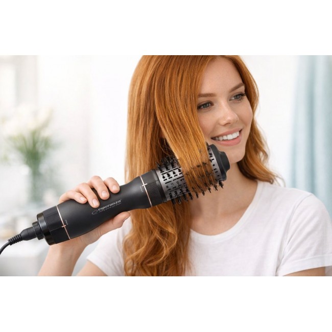 Esperanza EBL015 hair styling tool Hot air brush Black 1200W Esperanza EBL015 hair styling tool Hot air brush Black 1200W