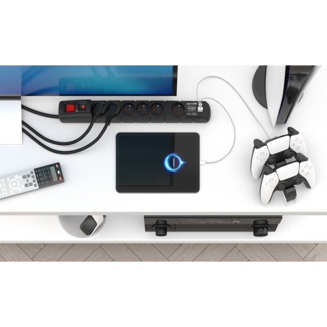 ACAR W2436 surge protector Black 6 AC outlet(s) 230 V 1.5 m