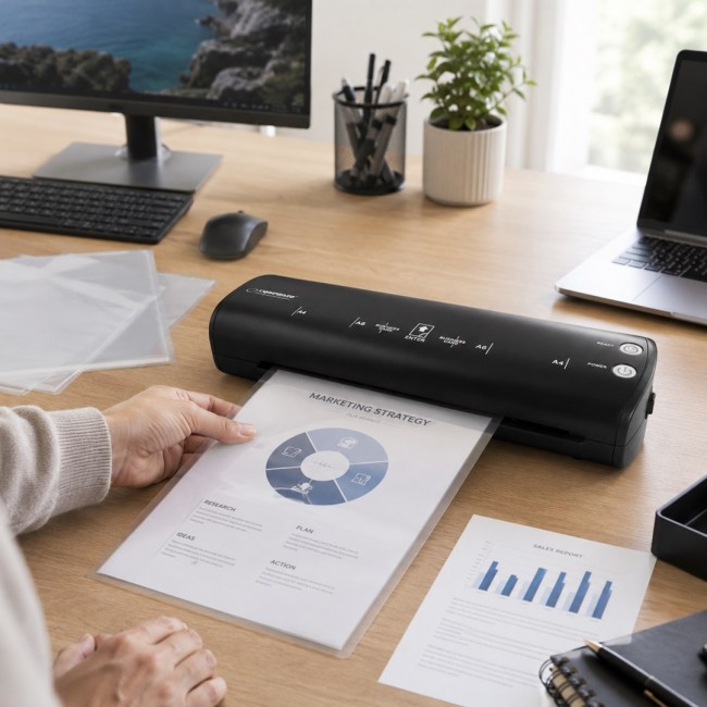 Esperanza EFL004 Hot / cold laminator 250 mm/min Black