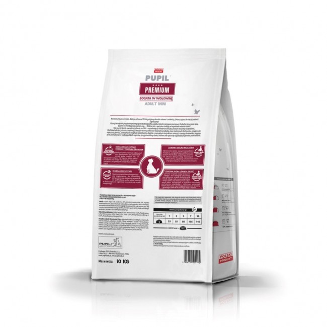 PUPIL Premium Mini rich in beef - dry dog food - 10kg