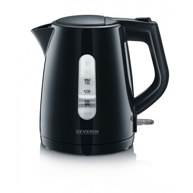 Severin WK 3410 electric kettle 1 L 2200 W Black