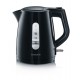 Severin WK 3410 electric kettle 1 L 2200 W Black