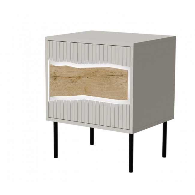Cama Bedside cabinet, 2 pcs. INSERTO 50x40x61.5 cashmere + LED Cama Bedside cabinet, 2 pcs. INSERTO 50x40x61.5 cashmere + LED