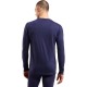 Odlo BL TOP crew neck l/s MERINO 200 long-sleeved thermal underwear, size M, blue Odlo BL TOP crew neck l/s MERINO 200 long-sleeved thermal underwear, size M, blue