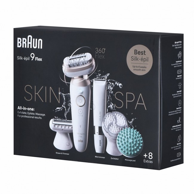 Braun Silk- pil 9 Flex SkinSpa 9-481 3D Gold, White