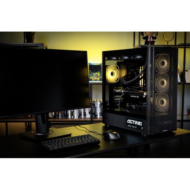 Actina 5901443440246 PC AMD Ryzen 9 9900X3D 32 GB DDR5-SDRAM 1 TB SSD NVIDIA GeForce RTX 5070 Ti Windows 11 Home Midi Tower Black