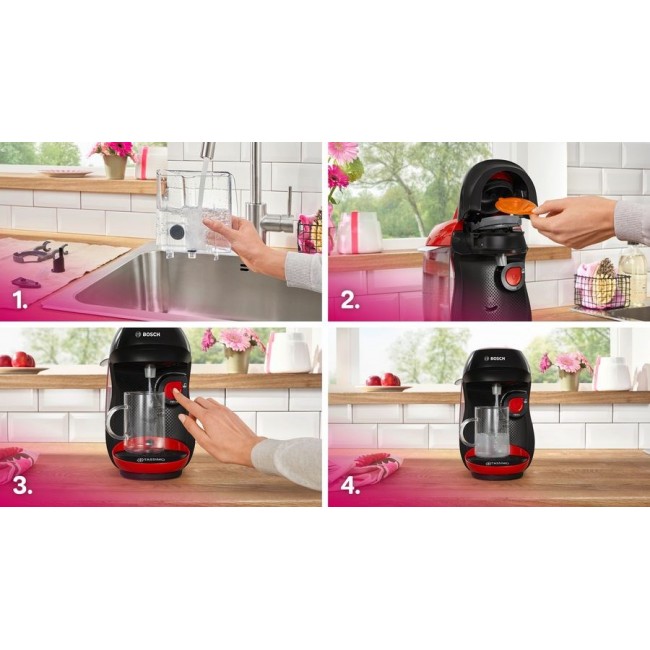 Bosch Tassimo Happy TAS103E coffee maker Fully-auto Capsule coffee machine 0.7 L Bosch Tassimo Happy TAS103E coffee maker Fully-auto Capsule coffee machine 0.7 L