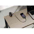 Neomounts DS22-840BL6 Desk socket with clamp and USB-C and USB-A ports - Quick charge