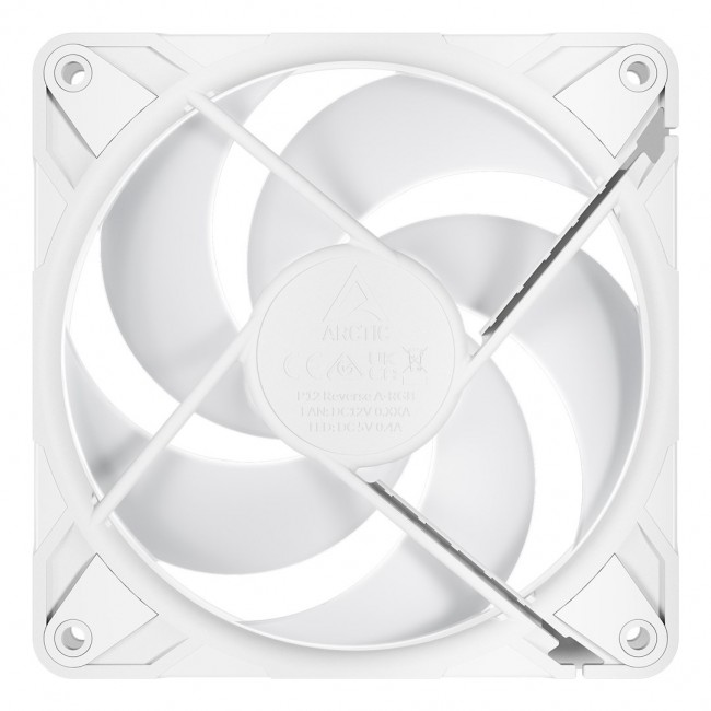 ARCTIC Freezer P12 Pro Reverse A-RGB (White) - 3 Pack - 120 mm A-RGB PWM Fan with Cable Splitter