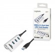 LogiLink CR0045 interface hub USB 3.2 Gen 1 (3.1 Gen 1) Type-A 5000 Mbit/s Silver LogiLink CR0045 interface hub USB 3.2 Gen 1 (3.1 Gen 1) Type-A 5000 Mbit/s Silver