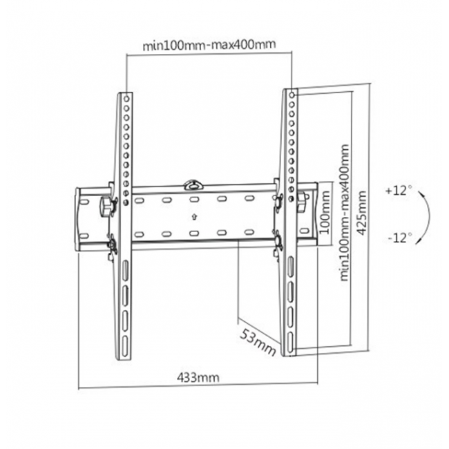 Gembird WM-55T-02 TV mount 139.7 cm (55