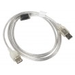 Lanberg CA-USBE-12CC-0018-TR USB cable 1.8 m USB 2.0 USB A Transparent Lanberg CA-USBE-12CC-0018-TR USB cable 1.8 m USB 2.0 USB A Transparent