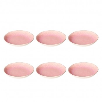 ROSE&TULIPANI CONCERTO FUSE ROSA Set of 6 soup plates 21 cm