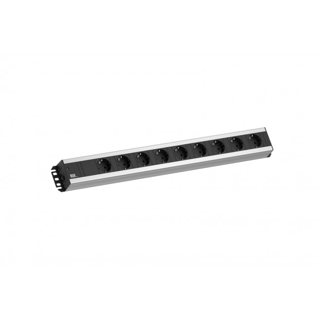 Bachmann 300.001 power extension 2 m 9 AC outlet(s) Indoor Black, Grey