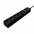 Gembird SPG5-U2-5-02 Power strip with USB charger, 5 sockets, 1.5 m, 2x USB, black