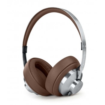 Muse M-298 SBR headphones/headset Wired & Wireless Head-band Calls/Music Bluetooth Brown, Silver