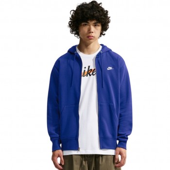 Bluza męska Nike Club BB FZ Hoodie niebieska FN3861 455 L