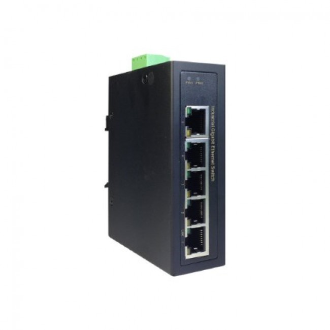 Digitus 5 Port Gigabit Ethernet Netzwerk Switch,Industrial, Unmanaged