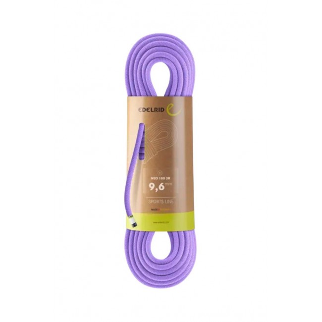 Edelrid Neo Rope 100 3r 9.6mm 60m - lavender