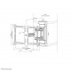 Neomounts WL40S-910BL16 TV pillar mount 40-70 Neomounts WL40S-910BL16 TV pillar mount 40-70